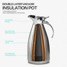 Нержавеющая сталь чай горшок Кофе чайник кувшин графин вакуумная термальная бутылка двойной