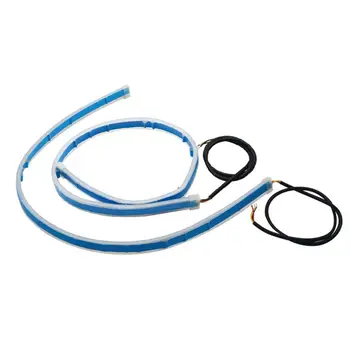 

Car Led Daytime Running Light Tear Eye Streamer Turn Light Silicone Ultra-Thin Turning Water Light Guide Light Bar