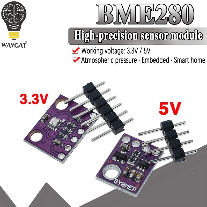 GY-BME280-3.3 BME280 3.3V Atmospheric Pressure Sensor Module for Arduino SPI IIC