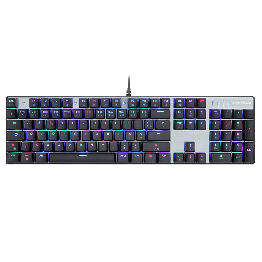 CK104 USB механическая клавиатура светодиодный подсветка водостойкая игровая клавиатура Pc Gamer Проводная клавиатура Klawiatura Mechaniczna