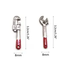 8 шт. миниатюрный мини кукольный домик, садовый аксессуар, молоток, отвертка, ручной инструмент Q6PD