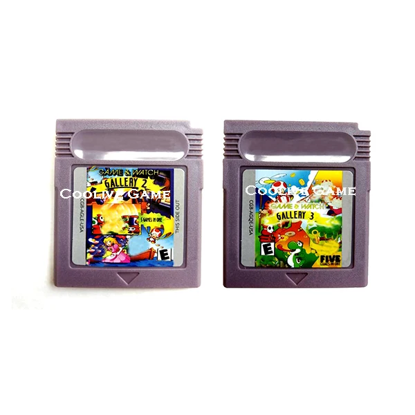 

Grey Shell Game & Watch Gallery 2 3 Video Game Memory Cartridge Card for 16 Bit Console Accessories