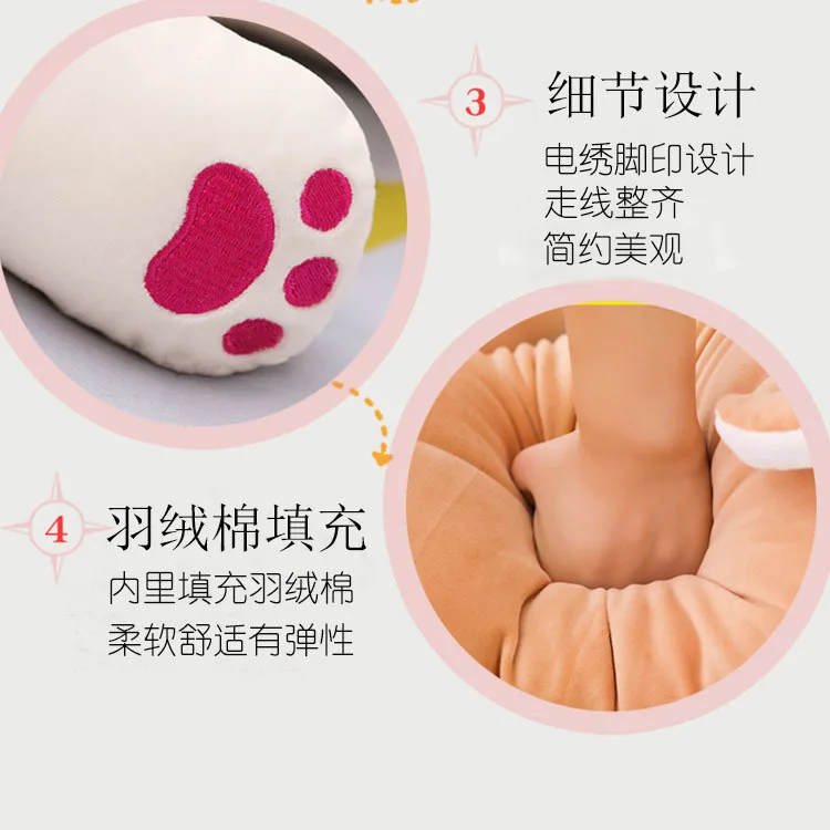 Yangzhou Twilight Card INS Papa пуховая хлопковая подушка с изображением животных, подушка с изображением панды Шиба-ину, можно добавить логотип