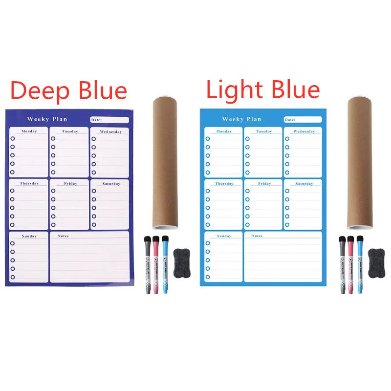 

A3 Weekly Planner Soft Magnetic Whiteboard Fridge Magnets Drawing Message Board