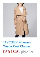CHAMSGEND Women Wool Long Coat 2019 Autumn Winter Lapel Long Sleeve Woolen Coats Office Overcoat Outwear Abrigo Mujer 1108