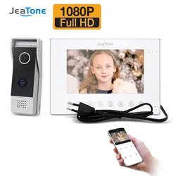 Jeatone – visiophone intelligent sans fil 1080P, wi fi, Tuya, système d'interphone vidéo pour la maison, interphone, caméra IR, détection de mouvement, déverrouillage à distance 