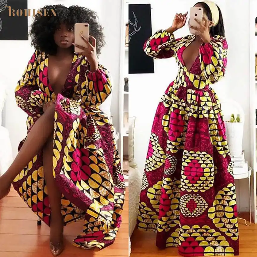 long sleeve ankara dresses