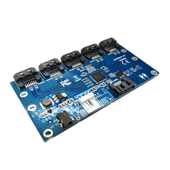 

1 to 5 Port SATA3.0 Multiplier Controller Module Board Portable External Expansion Card Adapter SATA Expansion Riser Card