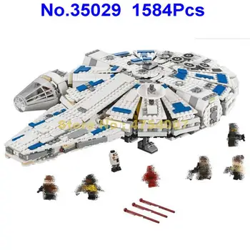 

35029 1584pcs starwars millennium lele 7 figures building blocks 75212 Toy