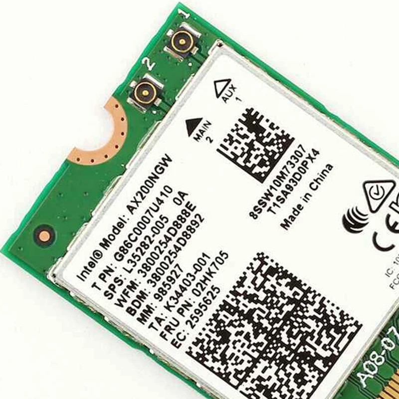 Двухдиапазонный 2 4 Гбит/с Wi Fi 6 AX200NGW 802.11Ax/Ac MU MIMO 2X2 AX200 NGFF M.2 Bluetooth 5 0 сети Wlan Card
