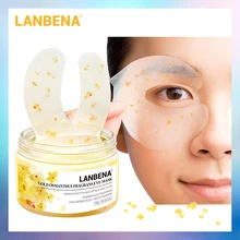 LANBENA Gold osmanthus fragrans маска для глаз увлажняющая подтягивающая укрепляющая маска для глаз Ремонтное устройство для удаления темных кругов Уход за глазами 50 шт