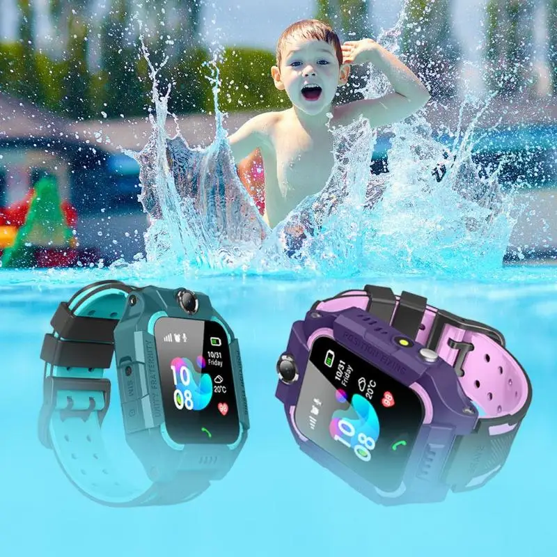 Детские Смарт-часы, многофункциональные детские цифровые наручные часы 1,44, не водонепроницаемые, с циферблатом, с голосовым вызовом, для Android iOS