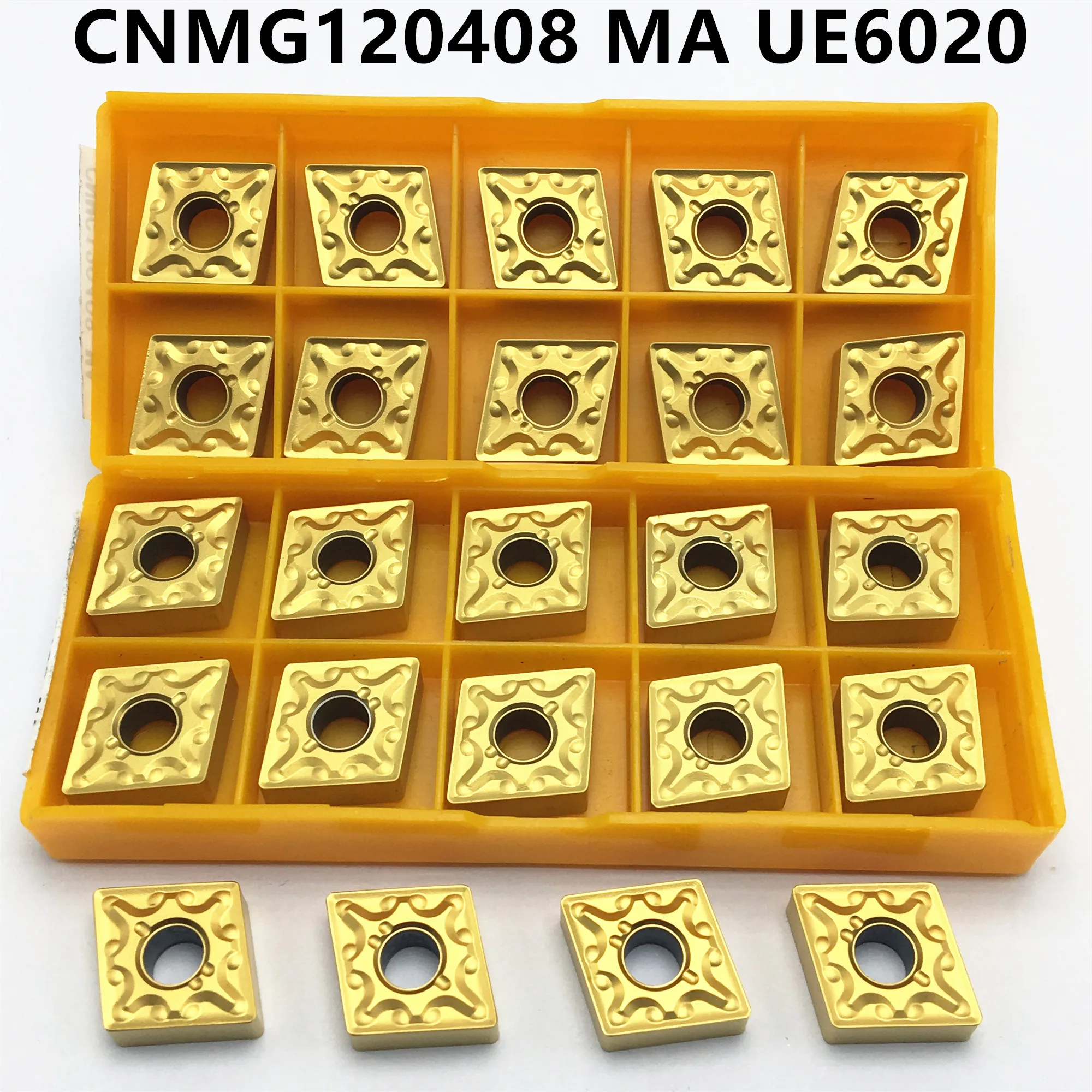 

10PCS CNMG120408 UE6020 External turning tool Carbide insert cutting lathe CNC tool lathe tool CNMG120408