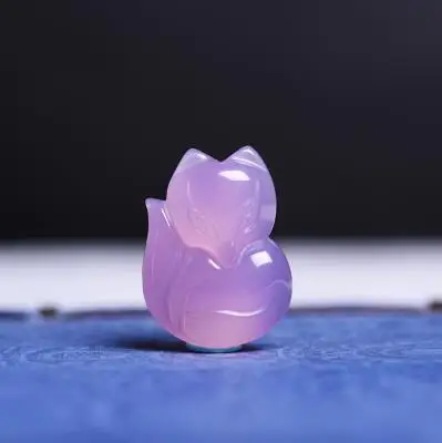 fine jewelry 3 color Natural chalcedony fox hanging prosperous marriage