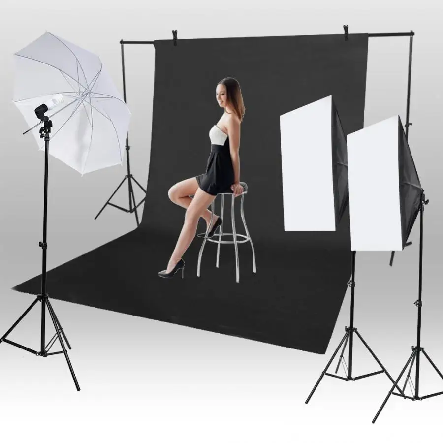Фотофоны 1,6*3 м фотофоны студия видео экран фон-хромакей ткань новая версия черный белый зеленый