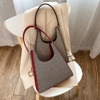 

Retro 2020 Autumn Winter Brand Design Shoulder Croosbody Bag Female Luxury Handbags Purse Ins Chain Women Underarm Bags