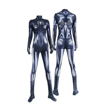 

Black Symbiote Woman Cosplay Costume 3D Print Costume Spandex Woman Bodysuit Halloween Costume Zentai Bodysuit Woman Jumpsuit