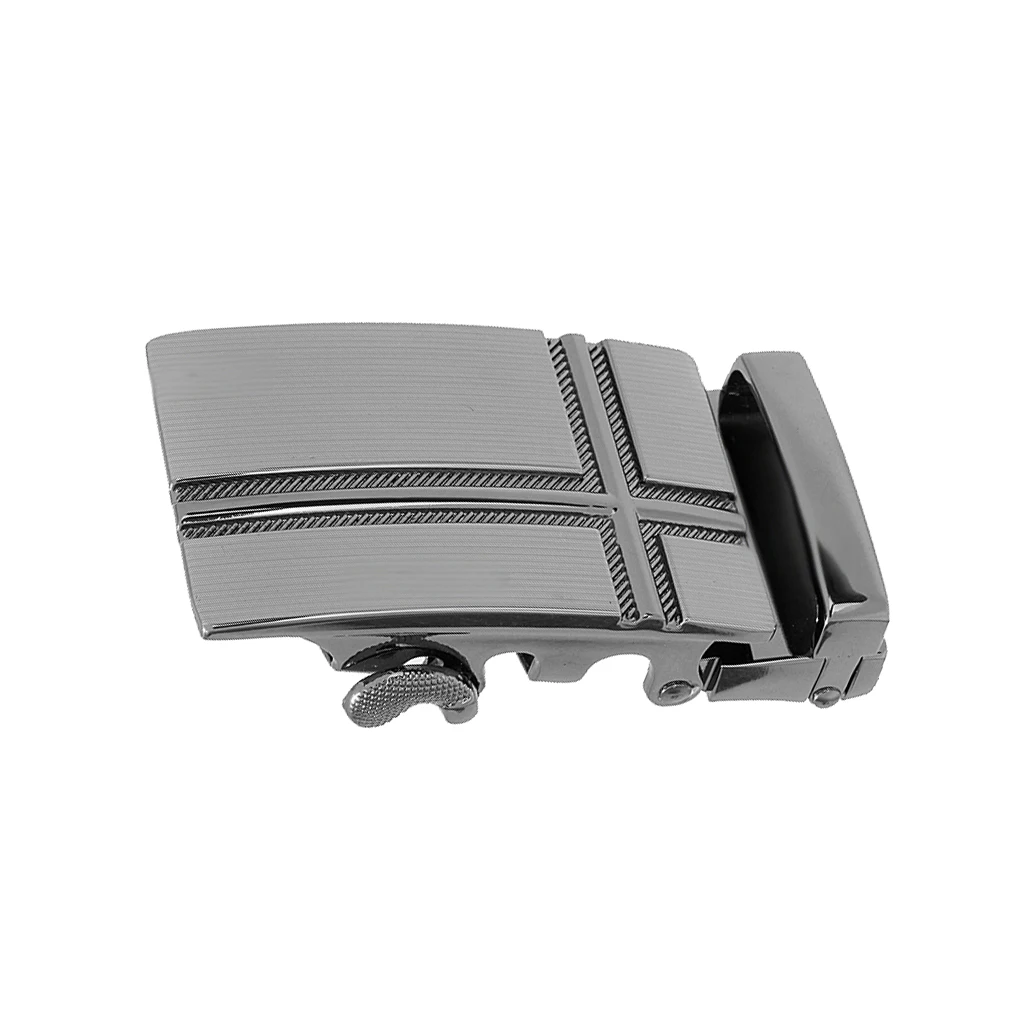 Fashion Ratchet Belt Buckle Only Business Automatic Slide Buckle Fit 3.5cm Belt