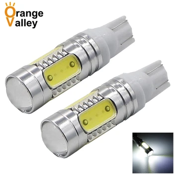 

2pcs High Power T10 Canbus W5W 5 LEDs 194 501 COB Car Lights Auto Daytime Running Reverse Lamps Backup Tail Bulbs Lens