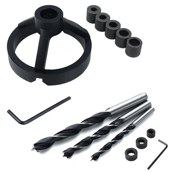 

Vertical Drill Guide Fixtures Pocket Hole Jig Positioner Straight Angle Guide Doweling Jig for Carpentry Hole Puncher Tools