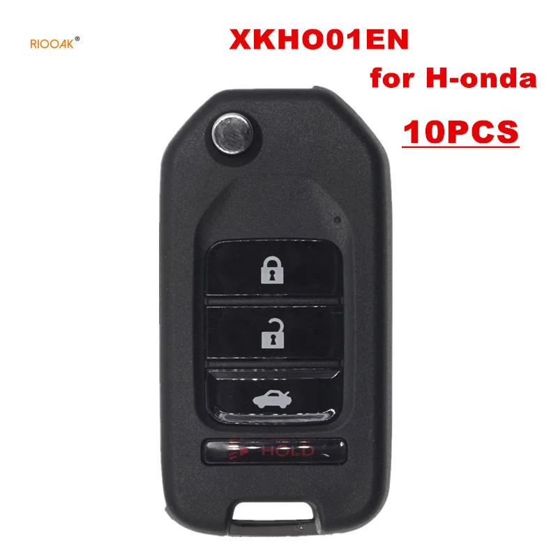 

RIOOAK Xhorse XKHO01EN Universal Remote Key Fob 3+1 Button for H-onda Type for VVDI Key Tool English Version locksmith tools