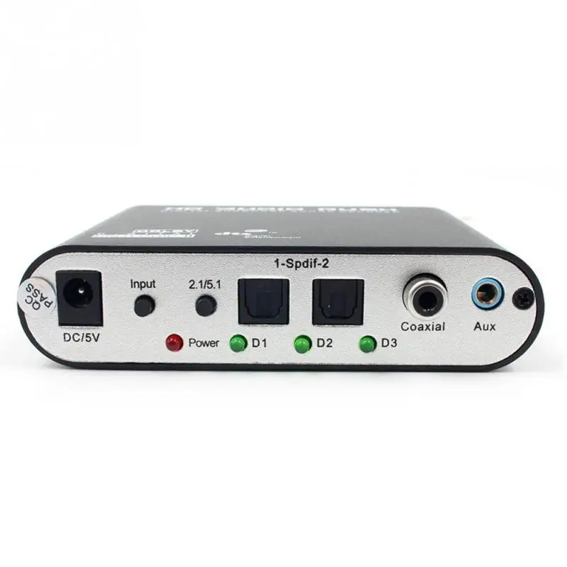  5.1 Canali Portatile Coassiale AC3 DTS Audio Decoder Amplificatore di Segnale Audio Surround Conver