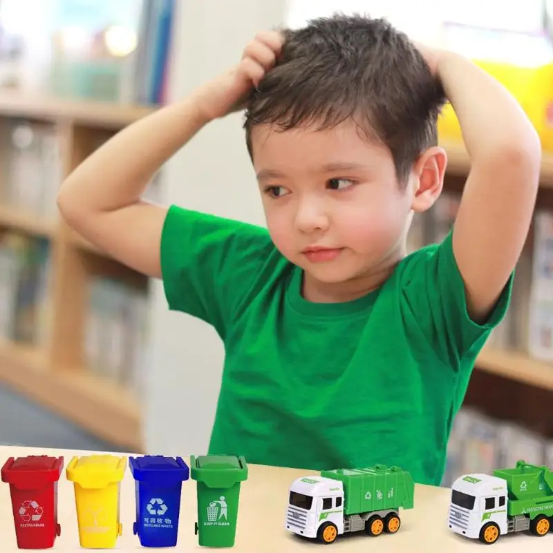 

Garbage Sorting Game Early Education Puzzle Toys Develop Children's Interest Parent-Child Interaction Trash Can Cards Blocks