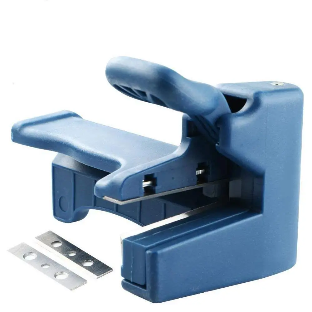 

PVC Straight Line Trimmer Aligner Handle Edge Trimmer Woodworking Tools Edge End Cutter Set With Carbon Steel Blades