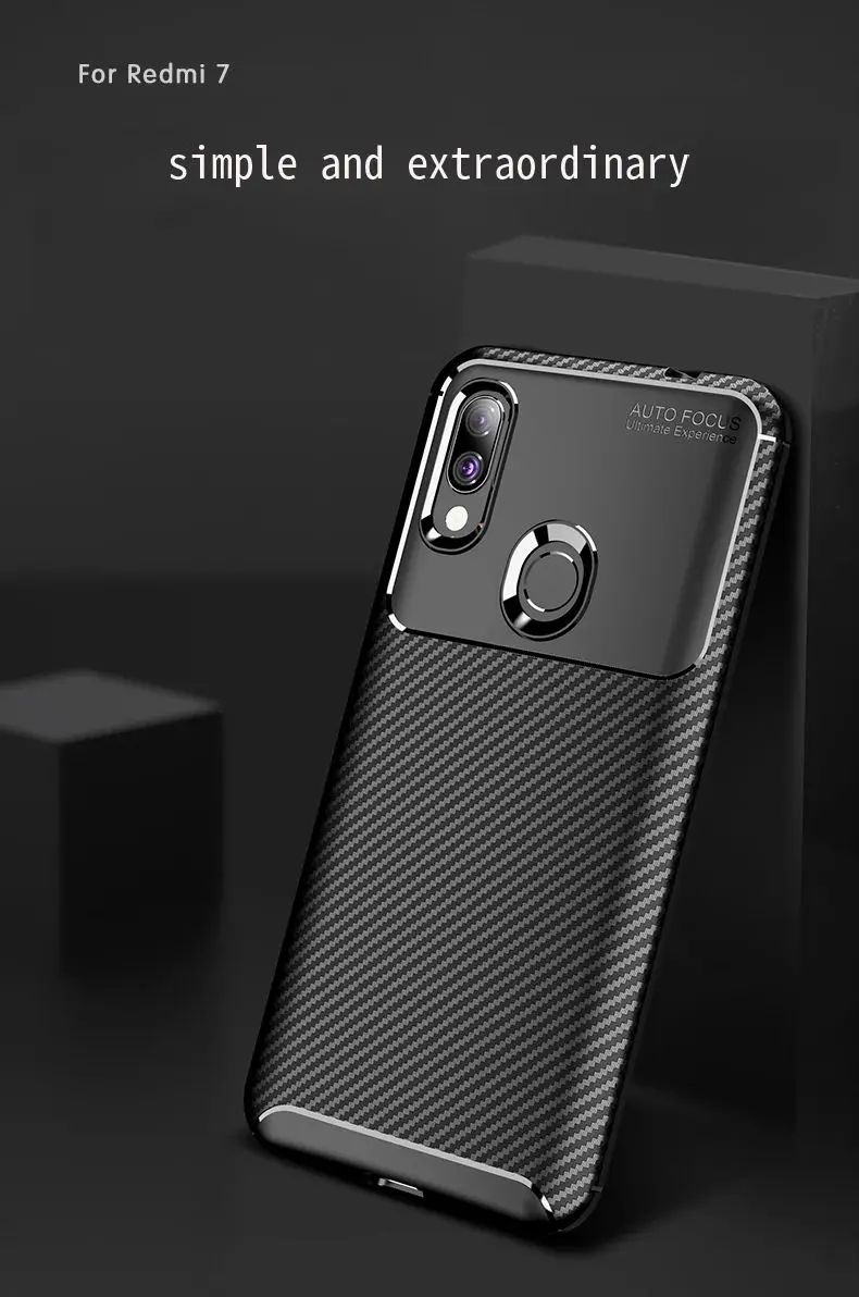Для xiaomi redmi 7 7A чехол redmi 6 Pro Чехол из углеродного волокна с узором redmi 5 5plus TPU чехол для мобильного телефона с защитой от падения