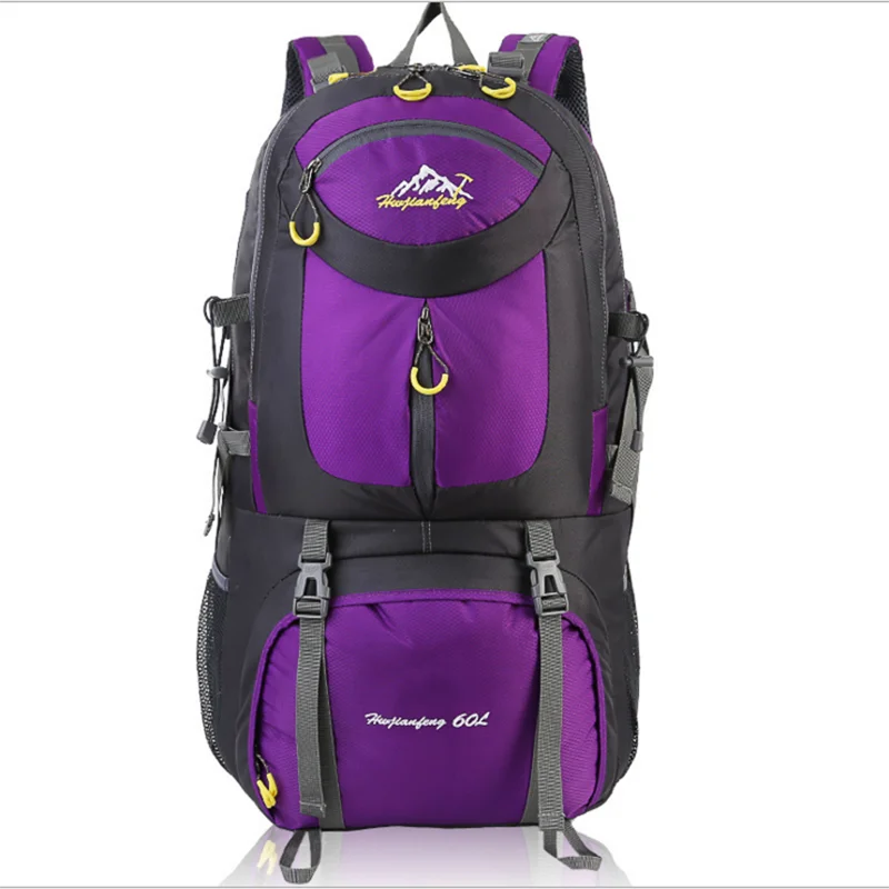 50L-Purple Kuбаг 50л открытый рюкзак на плечо мужская дорожная сумка Женская водонепроницаемая большая емкость спортивная походная альпинистская сумка - Цвет: 50L-Purple