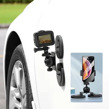 

Action Camera Smartphone Suction Cup Race Car Cockpit Mount Motion Vehicle Windshied Hood Rooftop Holder for GoPro Sony Phone