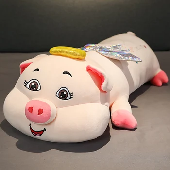 

Big long pillow girl sleeping bed doll super soft stuffed animal girl pink doll