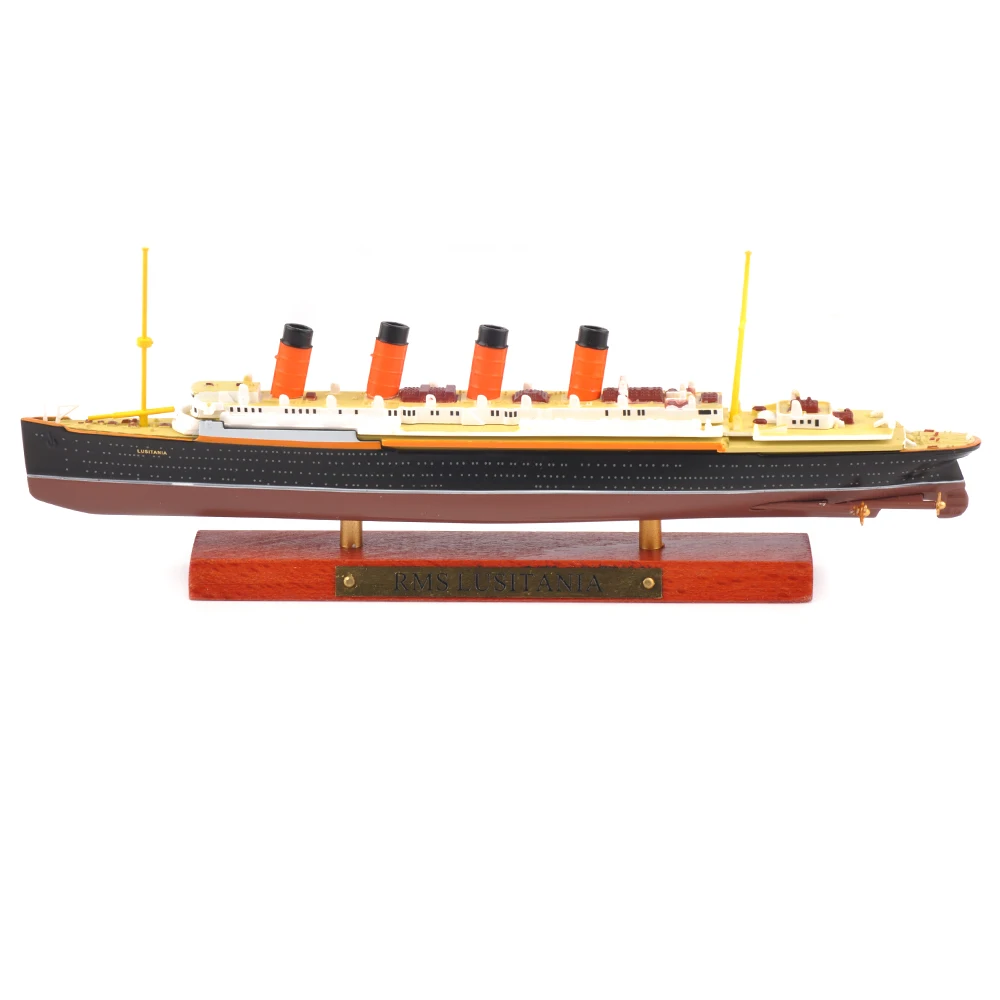 Дешевые детские игрушки 1/1250 шкала литья под давлением RMS lusitana паровой корабль дисплей Круизный корабль модель автомобиля игрушка для коллекции подарок