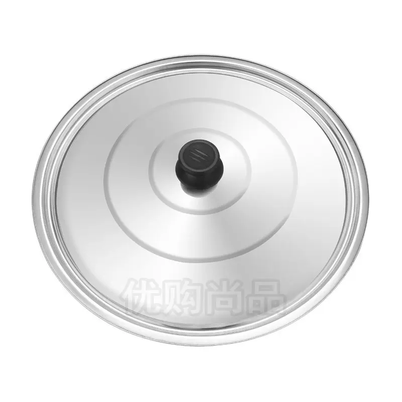 Из нержавеющей стали для крышек кастрюль общего назначения для супа риса кастрюля, сковорода с крышкой из термостойкого противоударный инструмент для кухни, с разными насадками 18-40 см