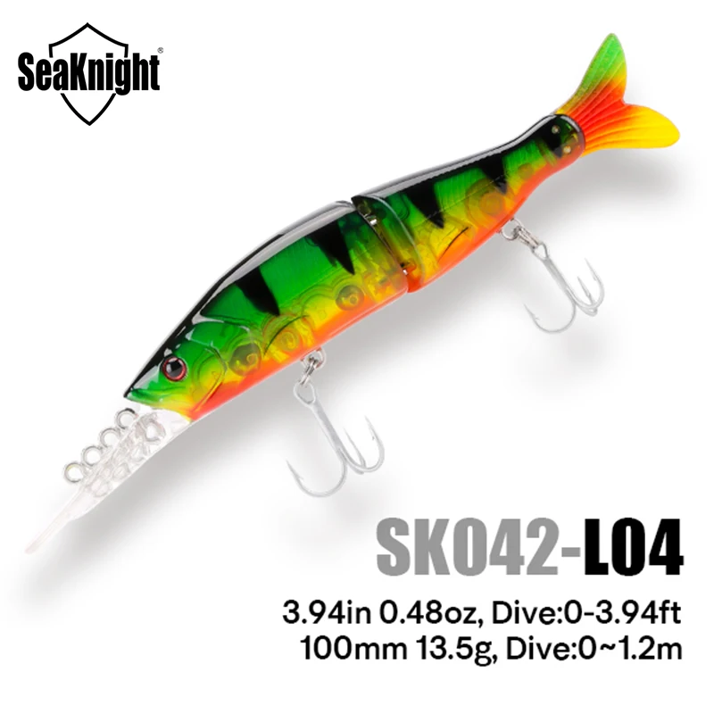 SeaKnight Brand SK041 Series 1Pcs/Lot Fishing Lure 2 Sections Minnow