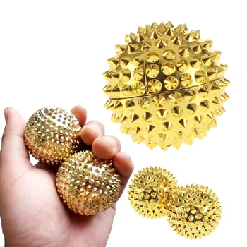 

2pcs Magnetic Massage Ball Acupressure Treatment Stimulation Spiky Needle Roller Ball Physiotherapy Ball Yoga Muscle Relaxation