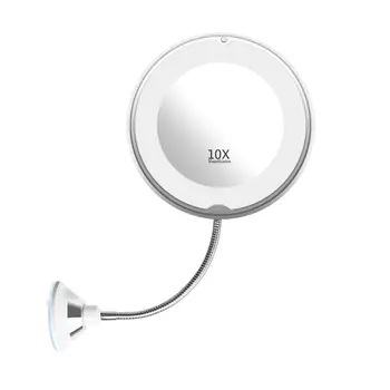 

LED Makeup Mirror 360 Degree Adjustment Hose Bathroom Mirror Night Fill Light Clear Beauty Mirror Night Light