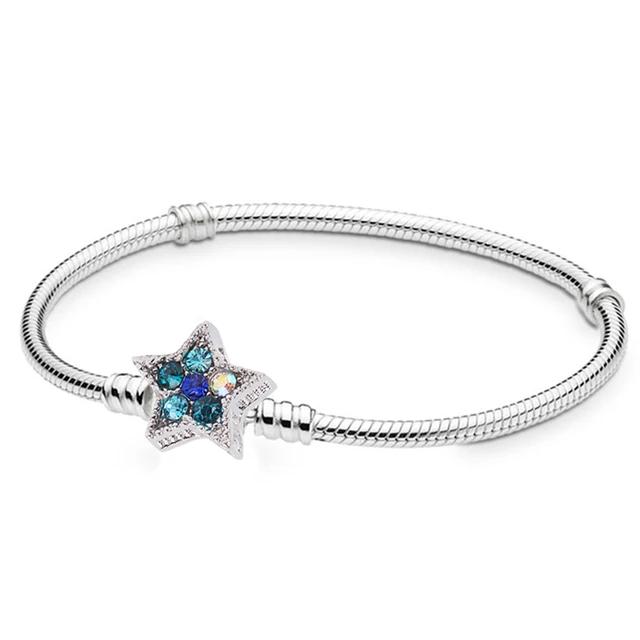 Boosbiy Silver Plated Cute Owl Snake Chain Charm Bracelet For Women Fashion Brand Bracelets DIY Jewelry Gift Making SC11