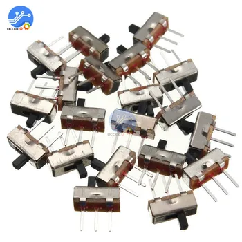 

20PCS SS12D00G3 Slide Switch 2 Position SPDT 1P2T 3Pin PCB Panel Mini Vertical Toggle Switches For DIY Electronic Accessories