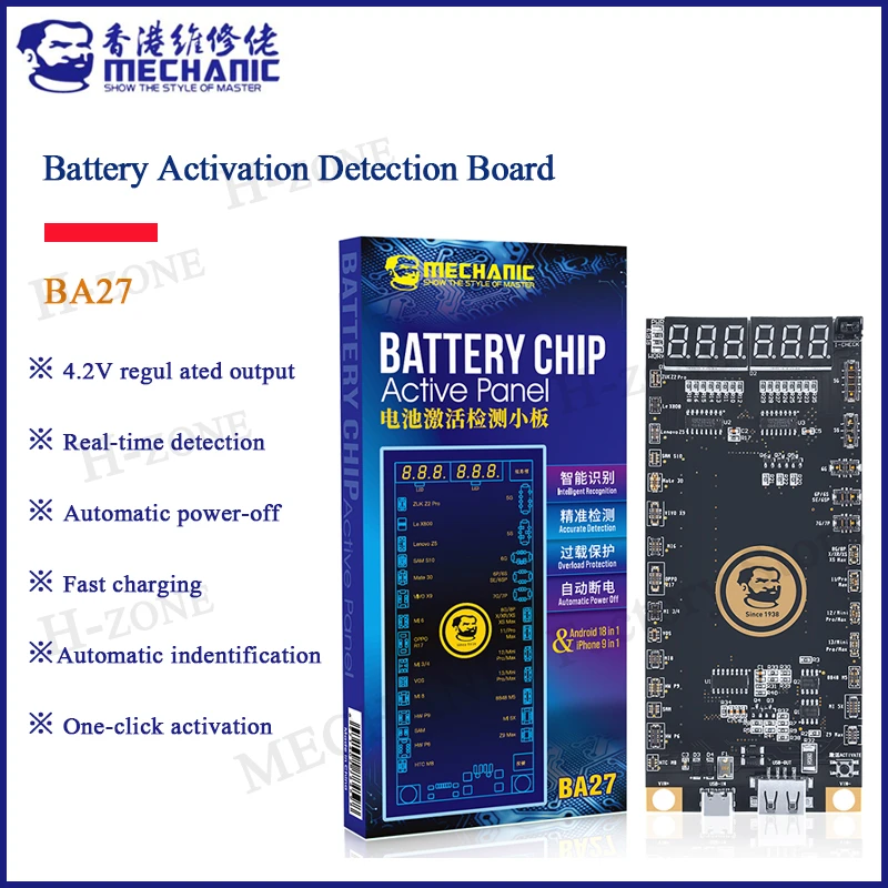 combo kit MECHANIC BA27 Battery Activation Detection Board Battery Fast Charge For iPhone 5G-13 Pro Max Android One-click Activation drill set handheld power drills