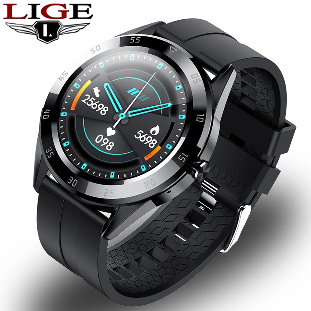 LIGE New Fashion Smart Watch Men Women Bluetooth Dial＆Answer Call Fitness tracker 1.54" Full touch screen waterproof smart watch |