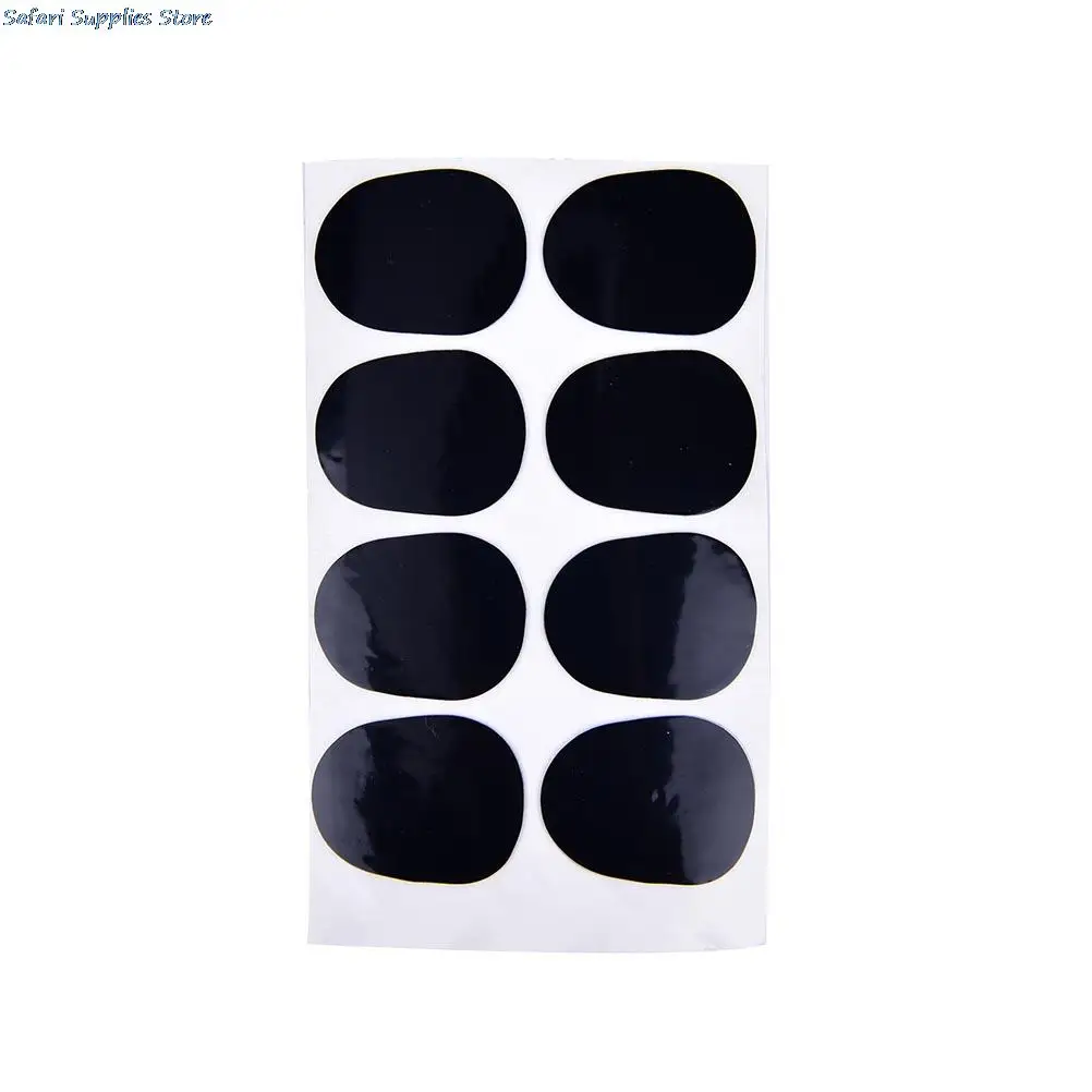 0.55mm Thickness 8 Pcs Black Rubber Soprano Saxophone Sax Clarinet Mouthpiece Pads Patches Cushions saxophone pads,saxophone mouthpiece cushions,saxophone accessories,clarinet accessories