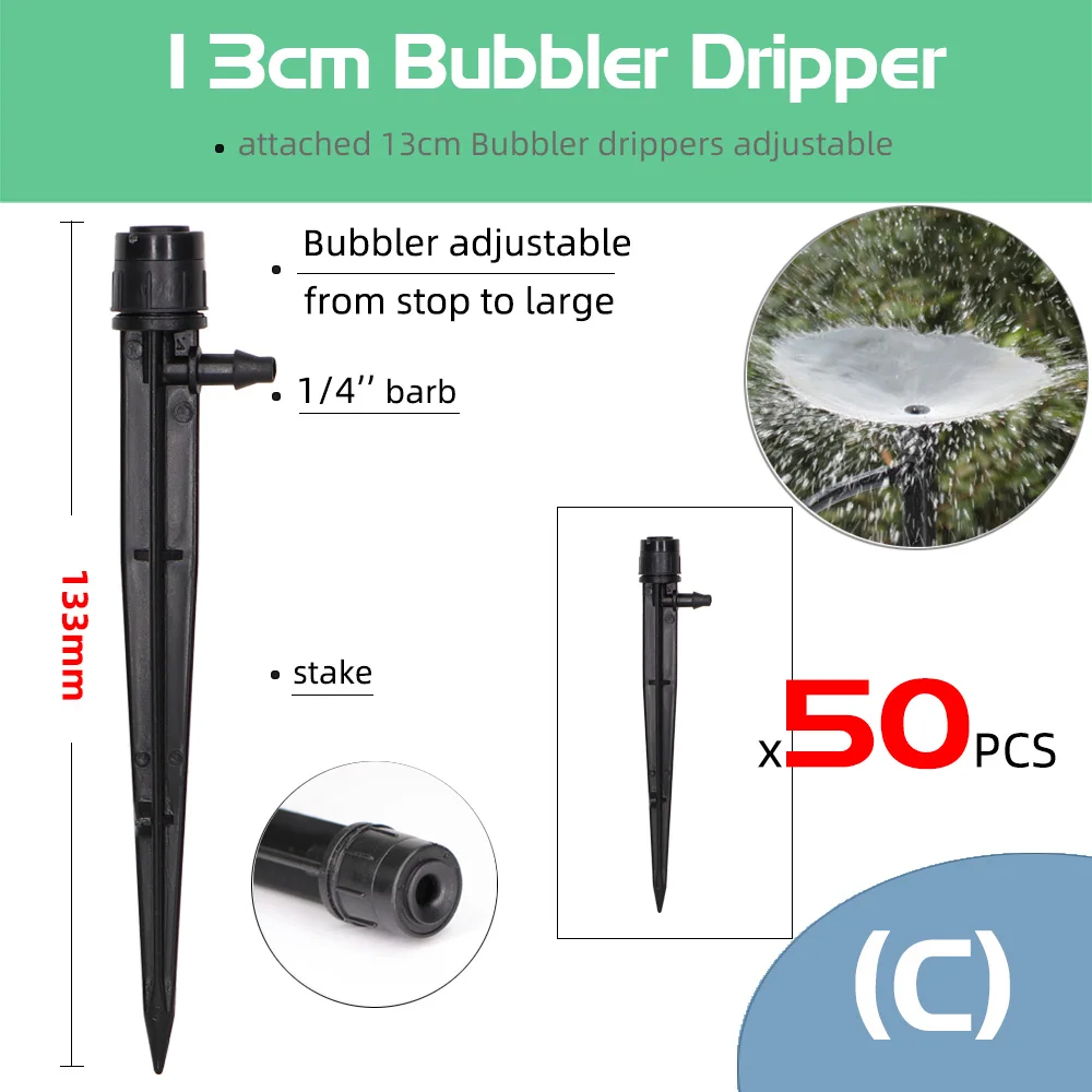 Garden Watering Drip Irrigation Sprinkler Adjustable 360 Degree Drippers Inserting Ground Fit 4/7mm Hose Greenhousse Yard garden sprinkler plants irrigation kits irrigation sprinklers drip irrigation drip irrigation sprinklers