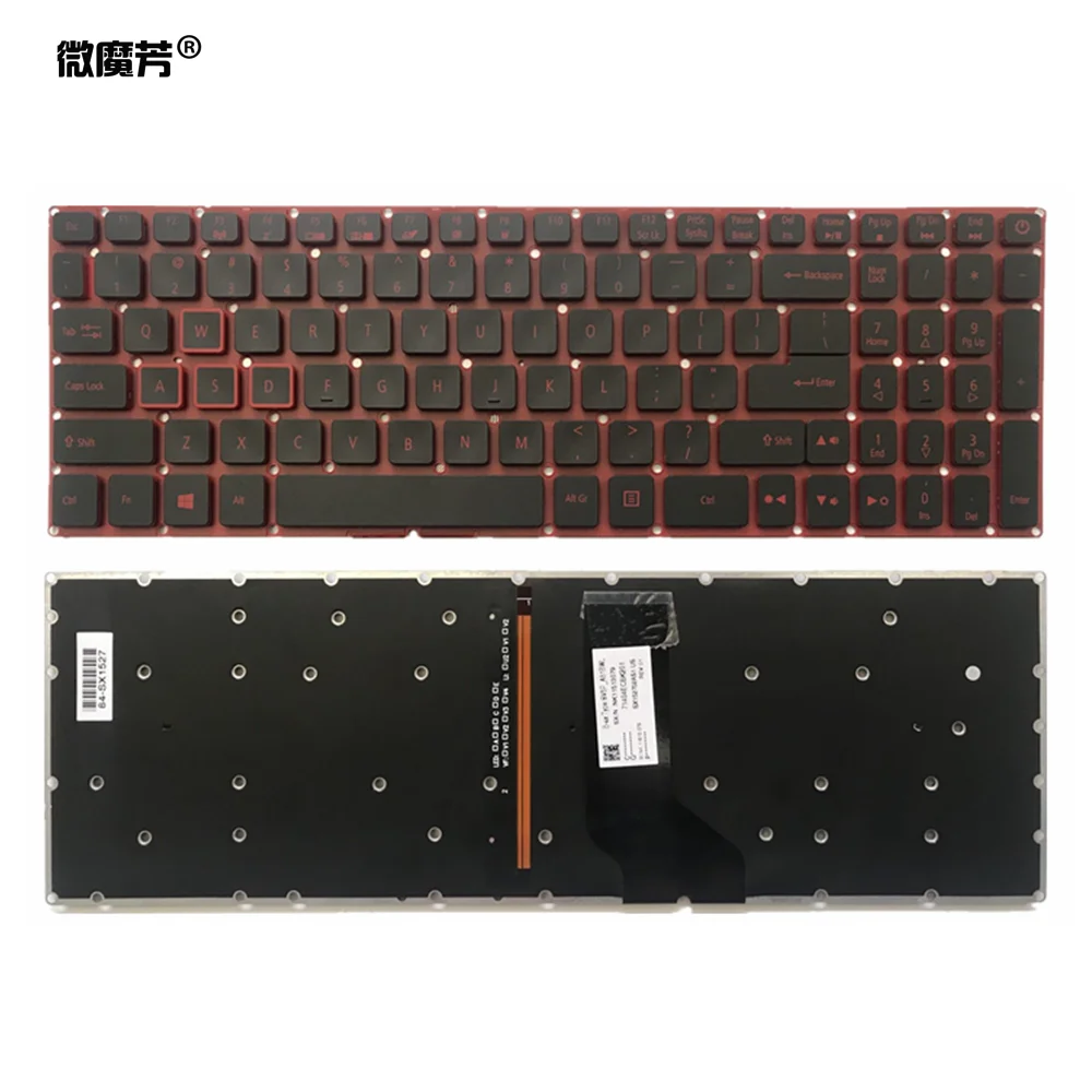  US laptop keyboard AN515-51 for Acer Nitro 5 AN515 AN515-52 AN515-53 notebook Keyboard black with B