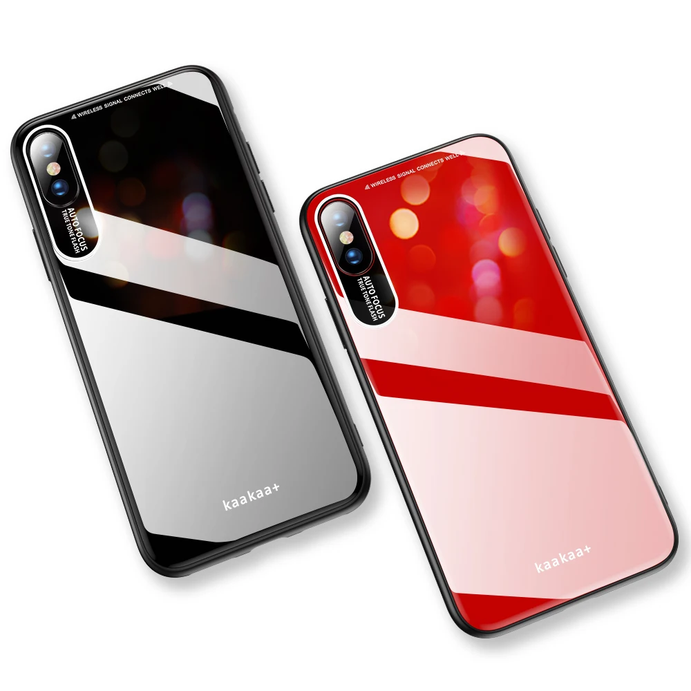 

Shockproof Tempered Glass Case iPhone X XS Max XR XS 11 11Pro Max Pro Cover for Coque Tempered Glass Case