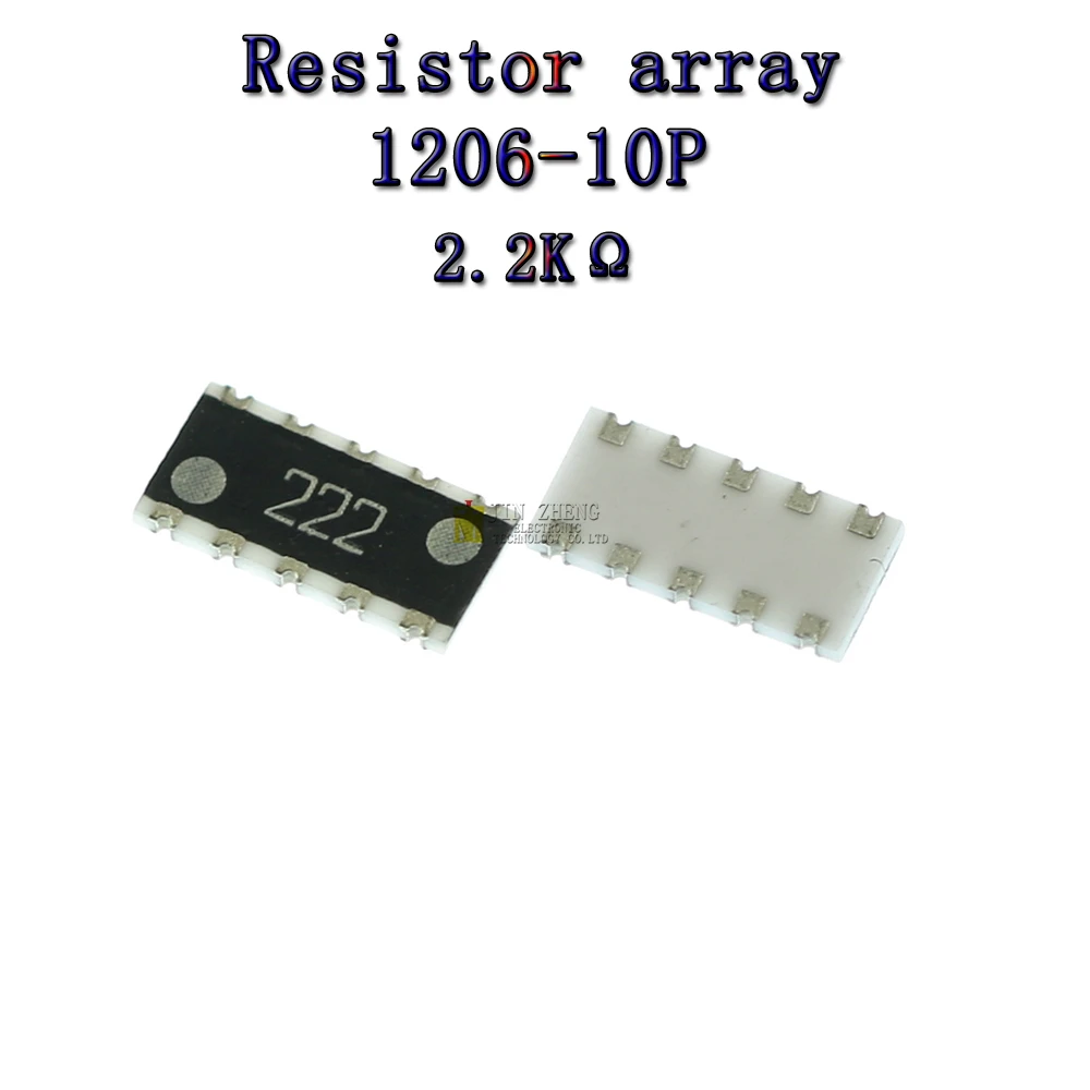 1206 10pin SMD exclusion Network Resistor array ohm 4.7K 2.2K 1206-10pin 10pcs