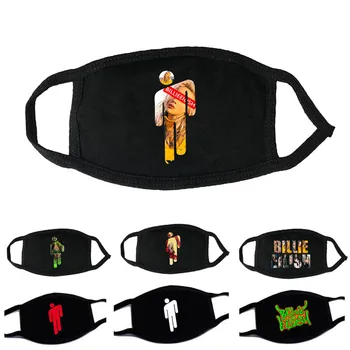 

Billie Eilish Dustproof Anti-fog Unique Printed Washable Mask Water Resistant Reusable Anti Dust Mouth Muffle Dropshipping