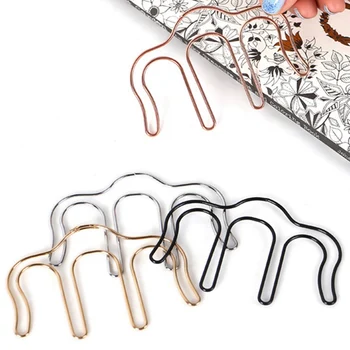 

Creative Metal Music Book M Type Clip Bookmark Page Holder Paper Clip Student School Office Stationery Supplies