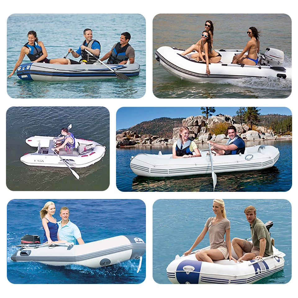 1 Person 175cm PVC Rowing Inflatable Boat Kayak Canoe Raft Dinghy Hovercraft Fishing Diving Ship Air Floor Professional