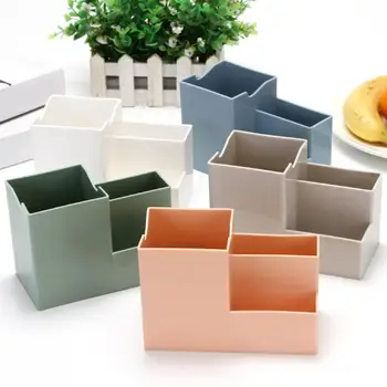 

Multi-slot Durable Pen Phone Holder Stand Multifunction Storage Box Container Large Capacity Stationery Organizer Save Space